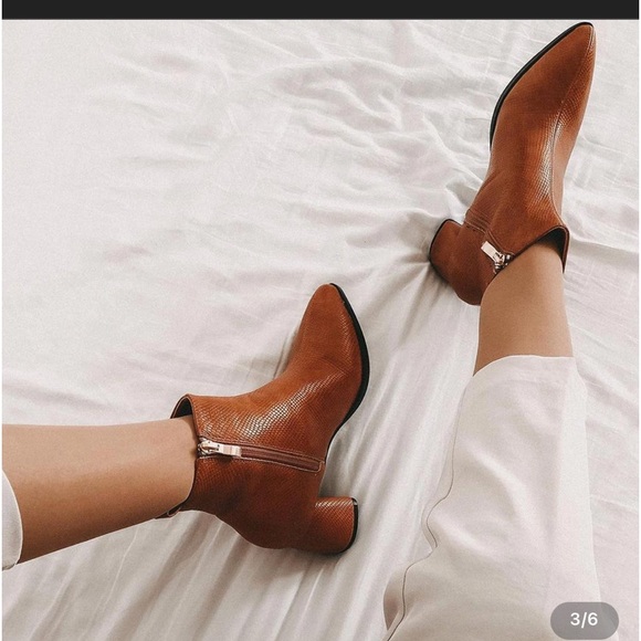 TIJN Selma boots color amber, size 7 - Picture 4 of 11